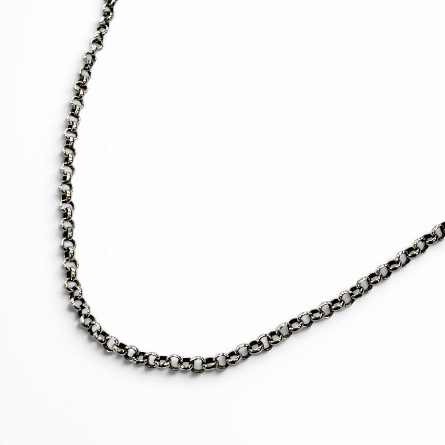 クロムハーツ ロールチェーン 59cm シルバー925 美品▽CHROME HEARTS クロムハーツ NECKCHAIN R20 ロールチェーン 925
