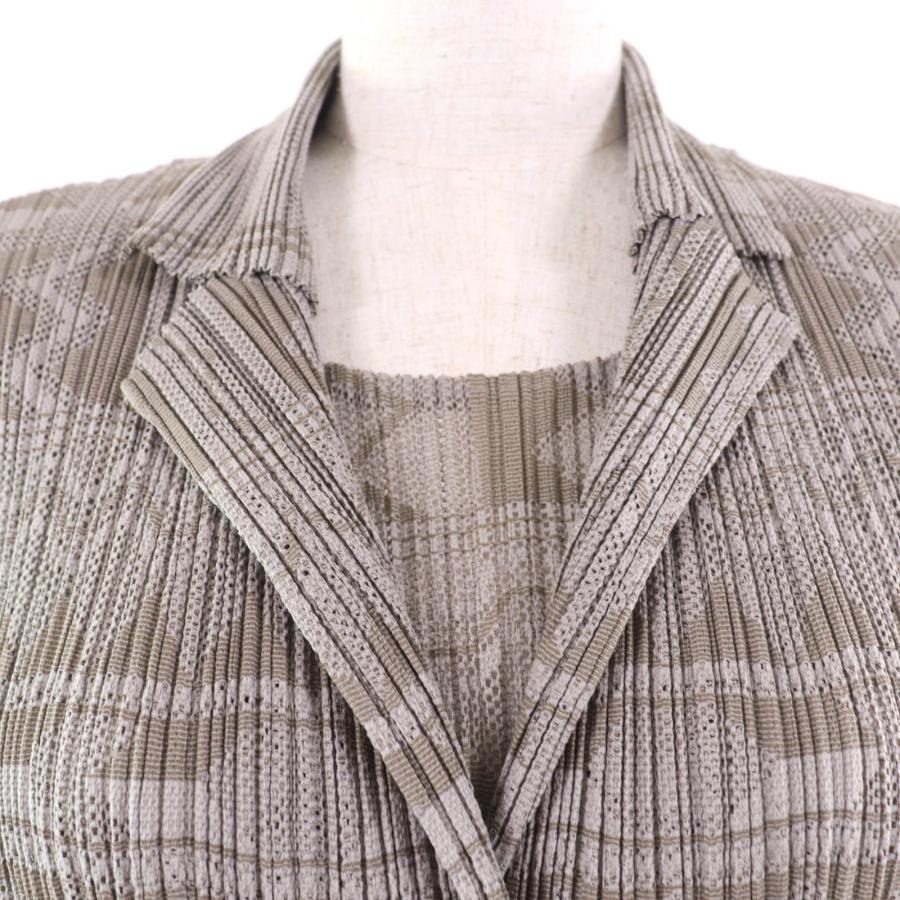 極美品☆PLEATS PLEASE プリーツプリーズ イッセイミヤケ 幾何学模様