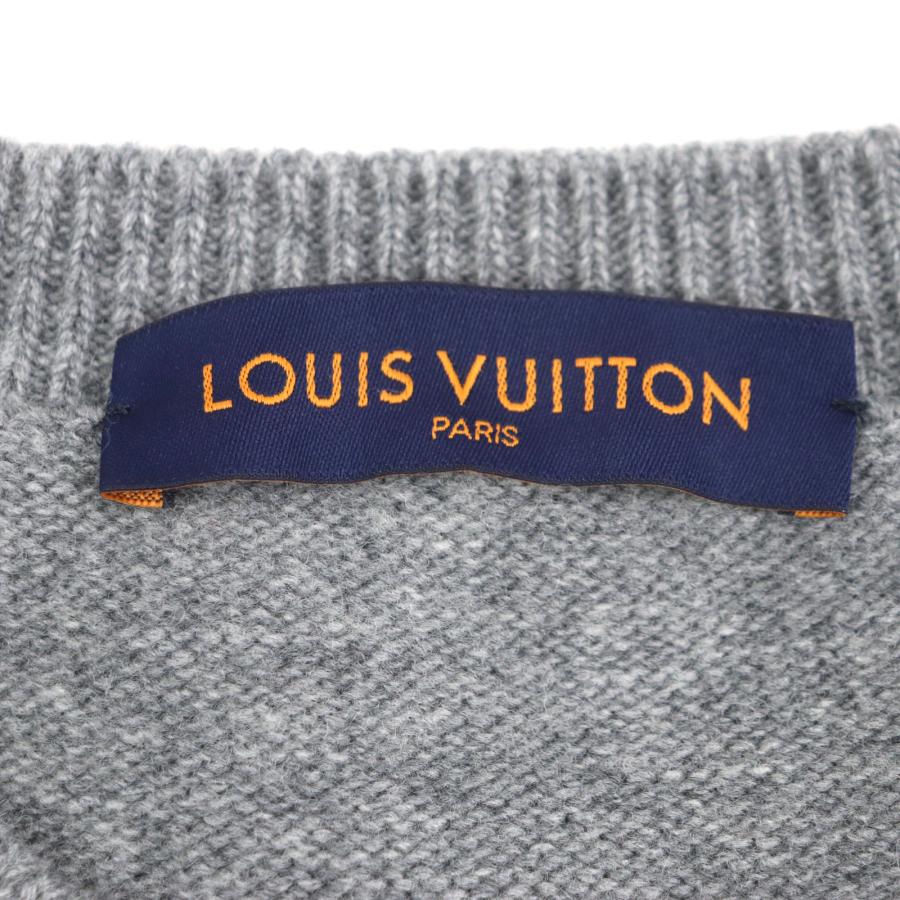 美品▼LOUIS VUITTON ルイヴィトン 22SS タイガーインタルシア ウール100% Amen Break クルーネック ニットセーター S 正規品 メンズ_5