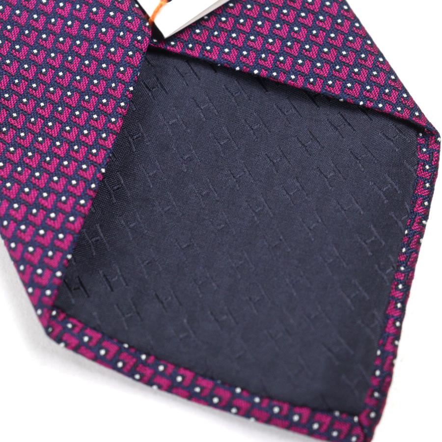 HERMES エルメス ネクタイ/クラヴァット  ハート刺繍/シルク 659122T   ボルドー メンズ / 240001197892 HERMES（エルメス） 未使用品○HERMES 659122T CRAVATE クラヴァット