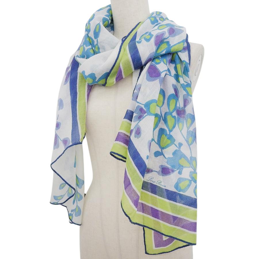 Loro Piana（ロロピアーナ） 良品△Loro Piana カシミヤ シルク混 花柄 
