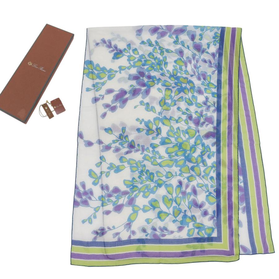 Loro Piana（ロロピアーナ） 良品△Loro Piana カシミヤ シルク混 花柄 