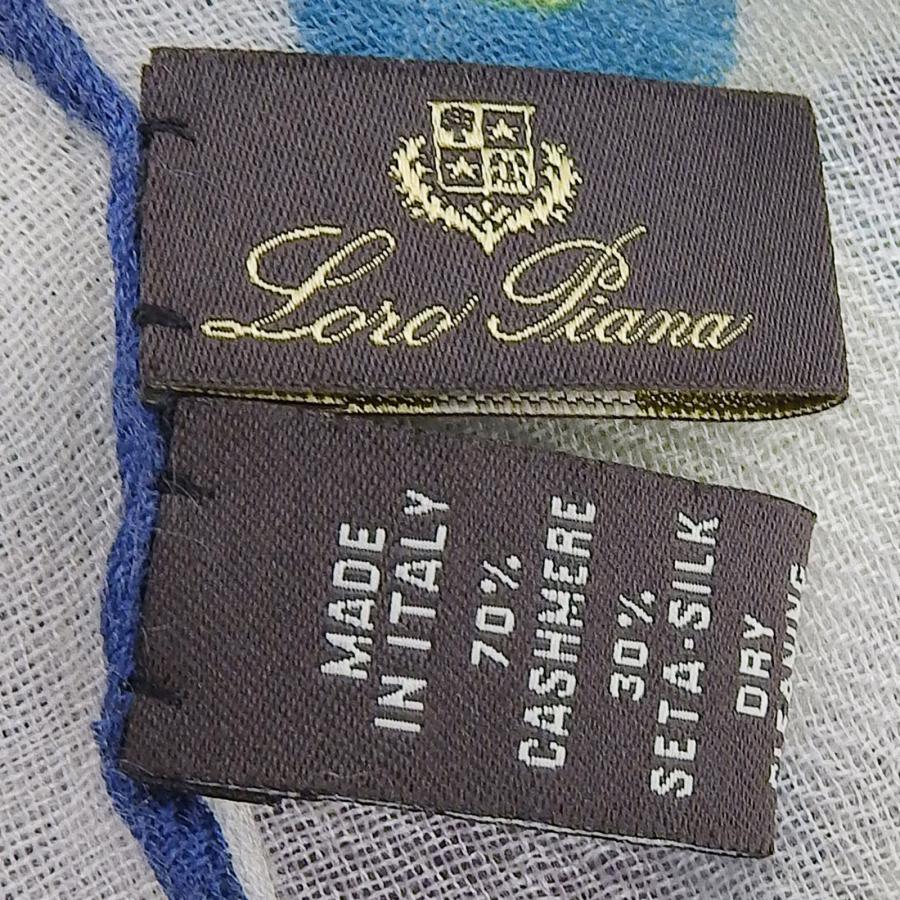 Loro Piana（ロロピアーナ） 良品△Loro Piana カシミヤ シルク混 花柄