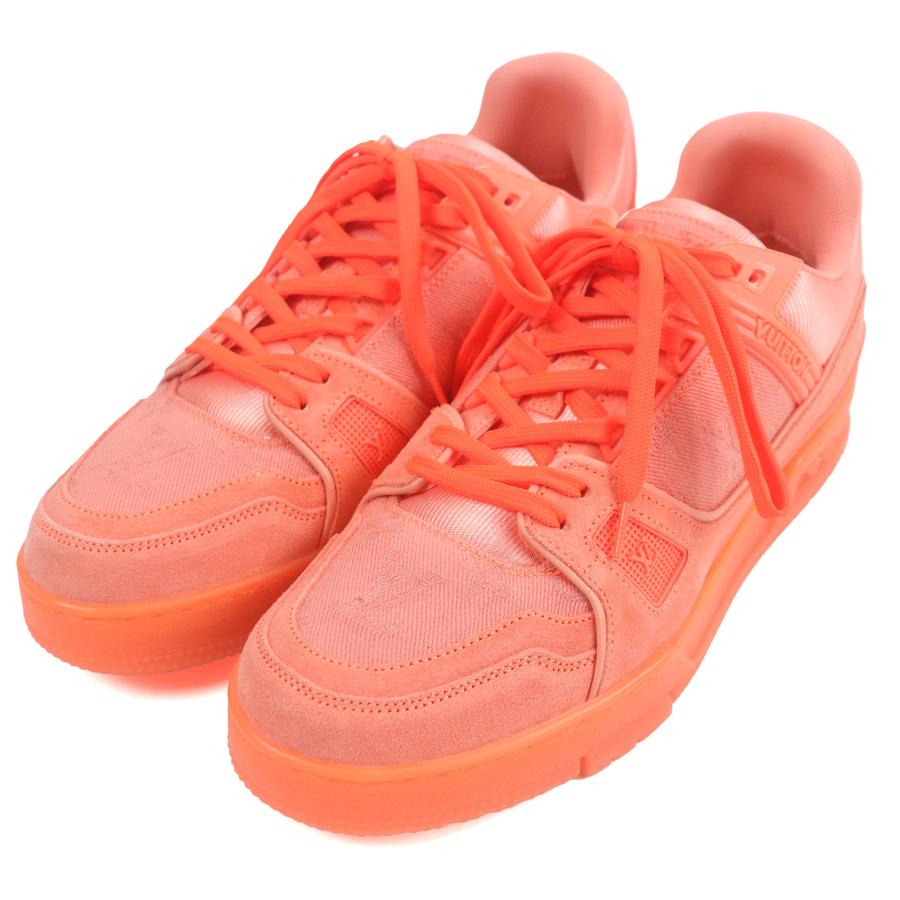 ルイヴィトントレイナーライン　モノグラム オレンジ24.5〜25センチ LOUIS VUITTON（ルイ・ヴィトン） 未使用品□LOUIS VUITTON LV