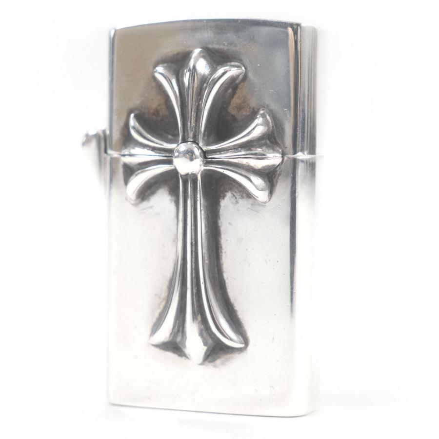 美品□CHROME HEARTS クロムハーツ V2 スモールCHクロス ナロー SV925