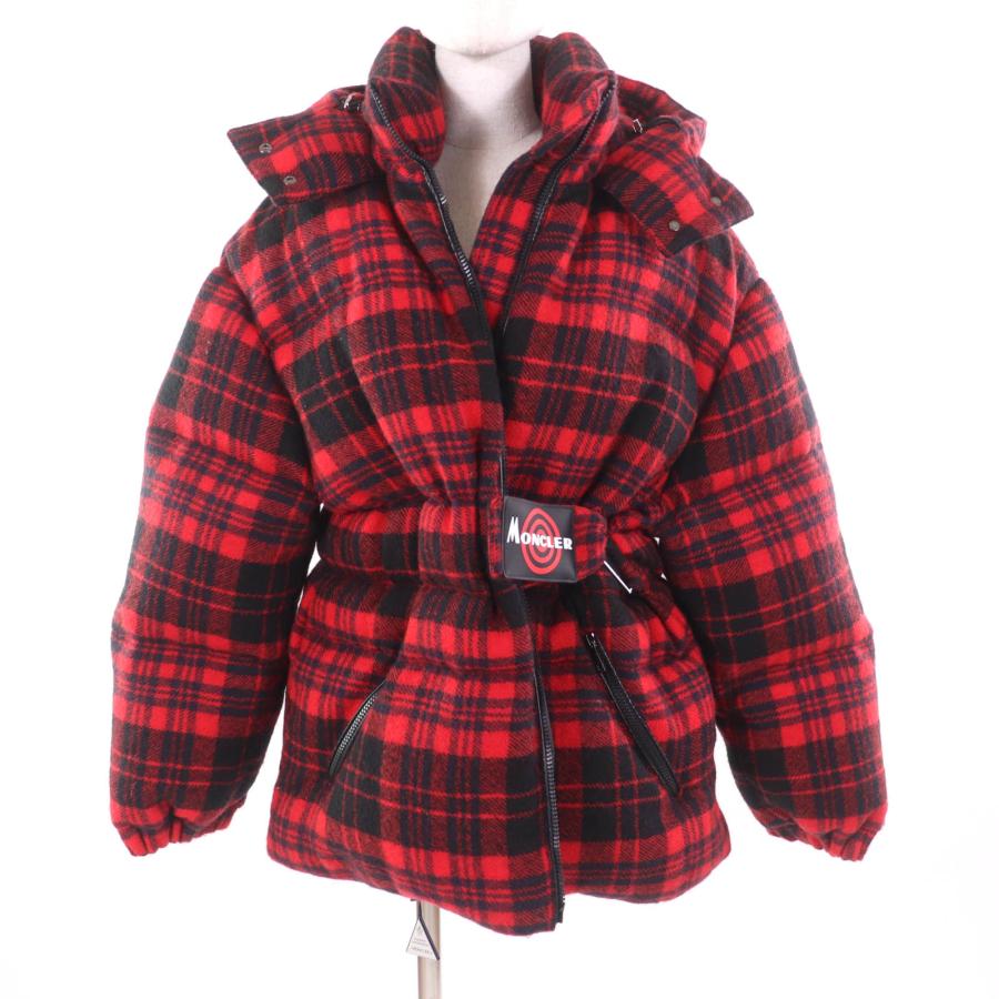 MONCLER フード付きダウンジャケット レッド