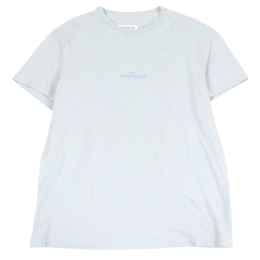 美品□Maison Margiela 10 メゾンマルジェラ10 22SS S50GC0669 リバースロゴ エンブロイダリー 半袖Ｔシャツ M イタリア製 正規品 メンズ 美品□Maison Margiela 10 メゾンマルジェラ10 22SS S50GC0669