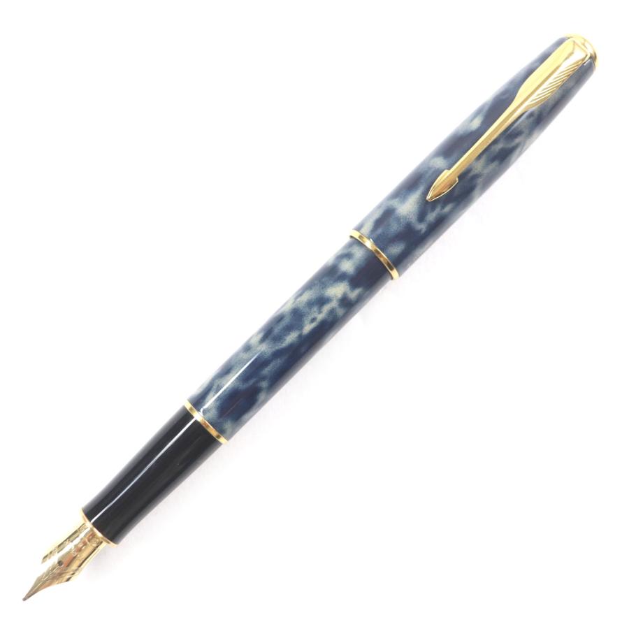 極美品▽PARKER パーカー SONNET ソネット 18K Mニブ マーブル柄