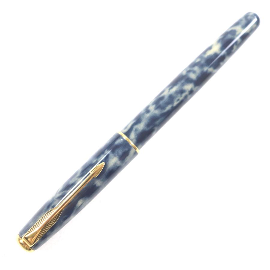 極美品▽PARKER パーカー SONNET ソネット 18K Mニブ マーブル柄