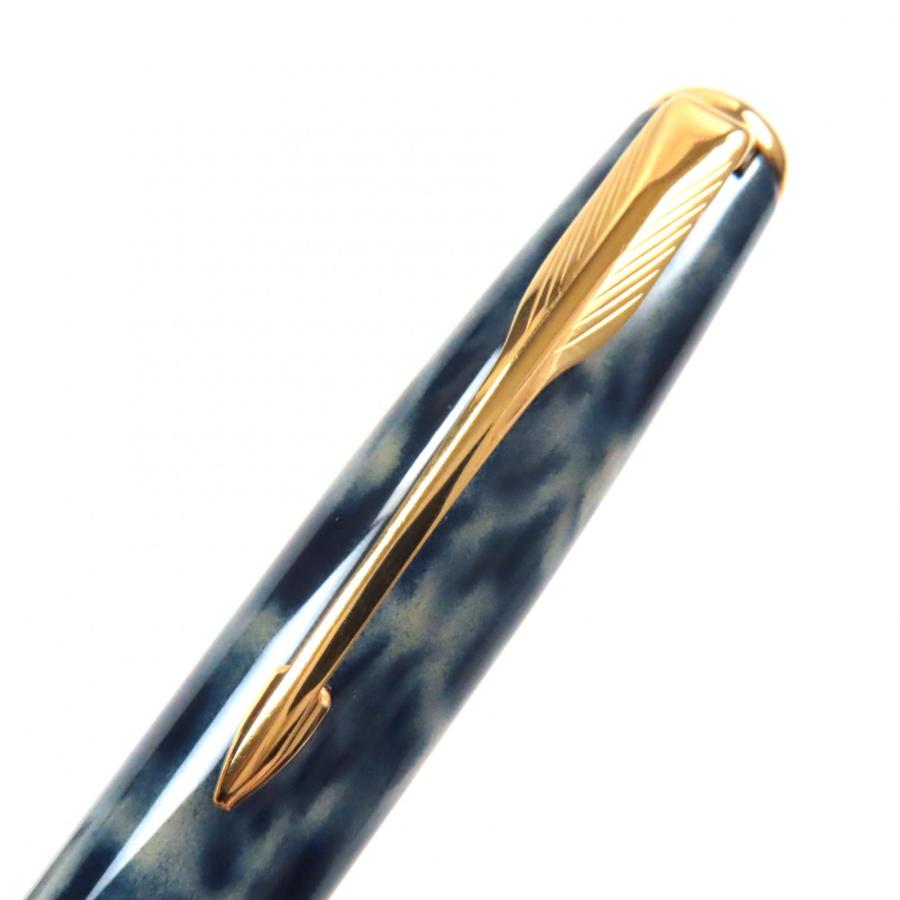 極美品▽PARKER パーカー SONNET ソネット 18K Mニブ マーブル柄
