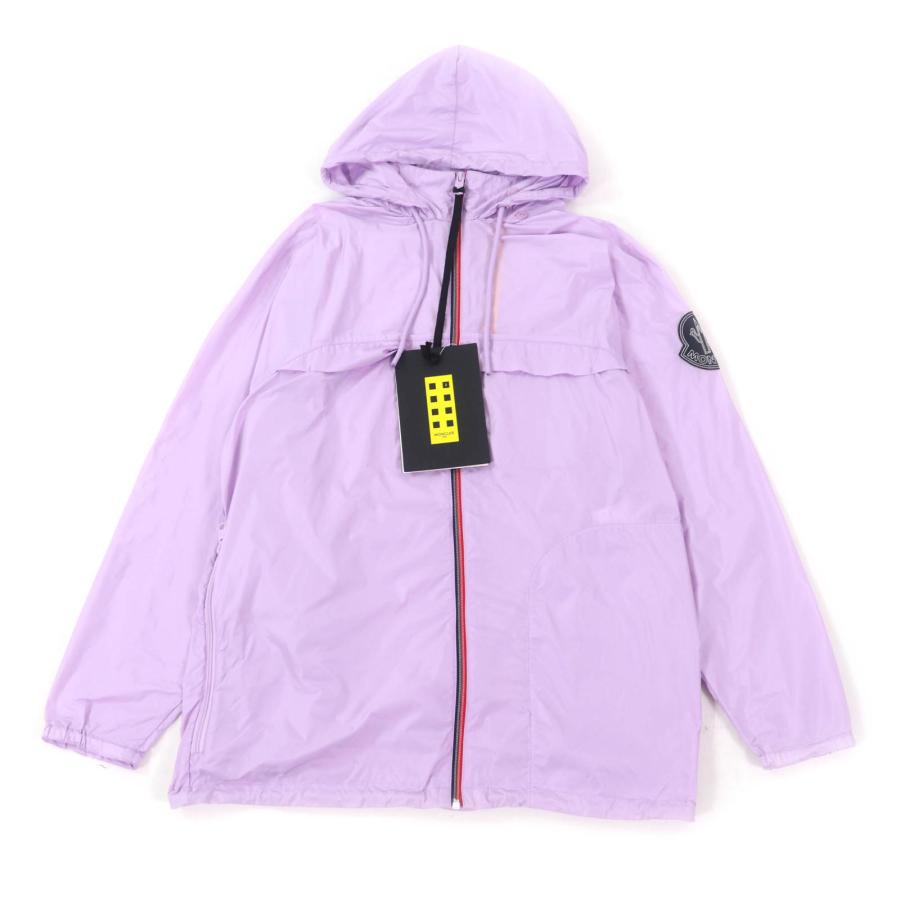 未使用品★MONCLER GENIUS 2 モンクレール ジーニアス 2 2021年製 CHAHED ロゴワッペン付 ZIP UP ナイロンジャケット パープル 1 正規品 メンズ 未使用品☆MONCLER GENIUS 2 モンクレール ジーニアス 2021年製 CHAHED