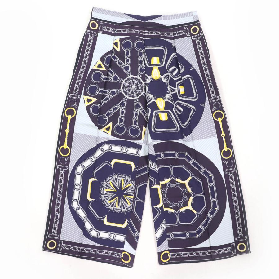 ▲HERMESエルメス コットンショートパンツ ボタンベルト ブルー △HERMESエルメス コットンショートパンツ ボタンベルト ブルー 【公式