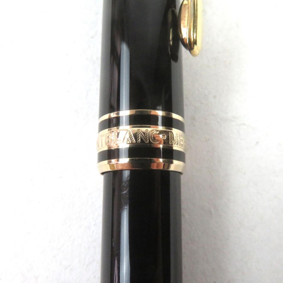 良品○MONTBLANC モンブラン マイスターシュテュック クラシック 14K EFニブ ロゴ刻印 ホワイトスター 万年筆 ブラック ゴールド ドイツ製 MONTBLANC（モンブラン） 良品○MONTBLANC マイスターシュテュック