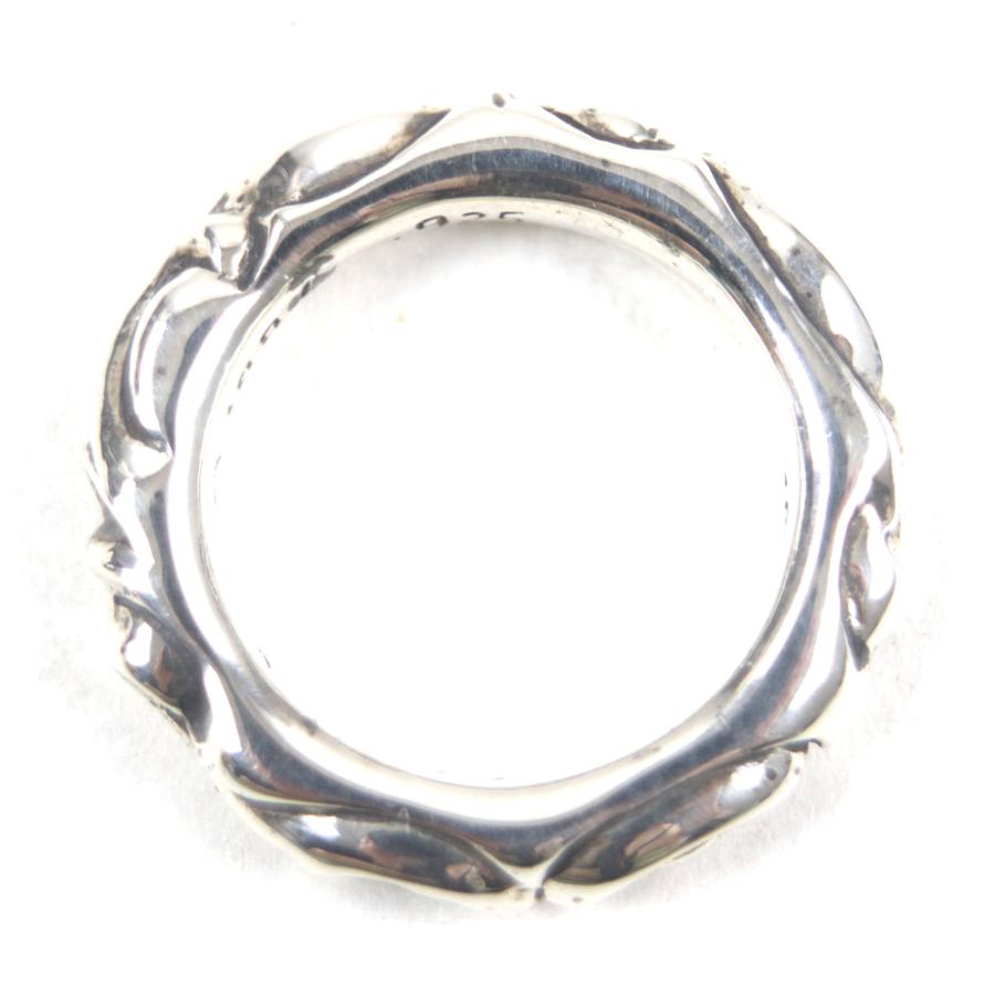 美品▽CHROME HEARTS クロムハーツ SCRL BAND スクロールバンドリング