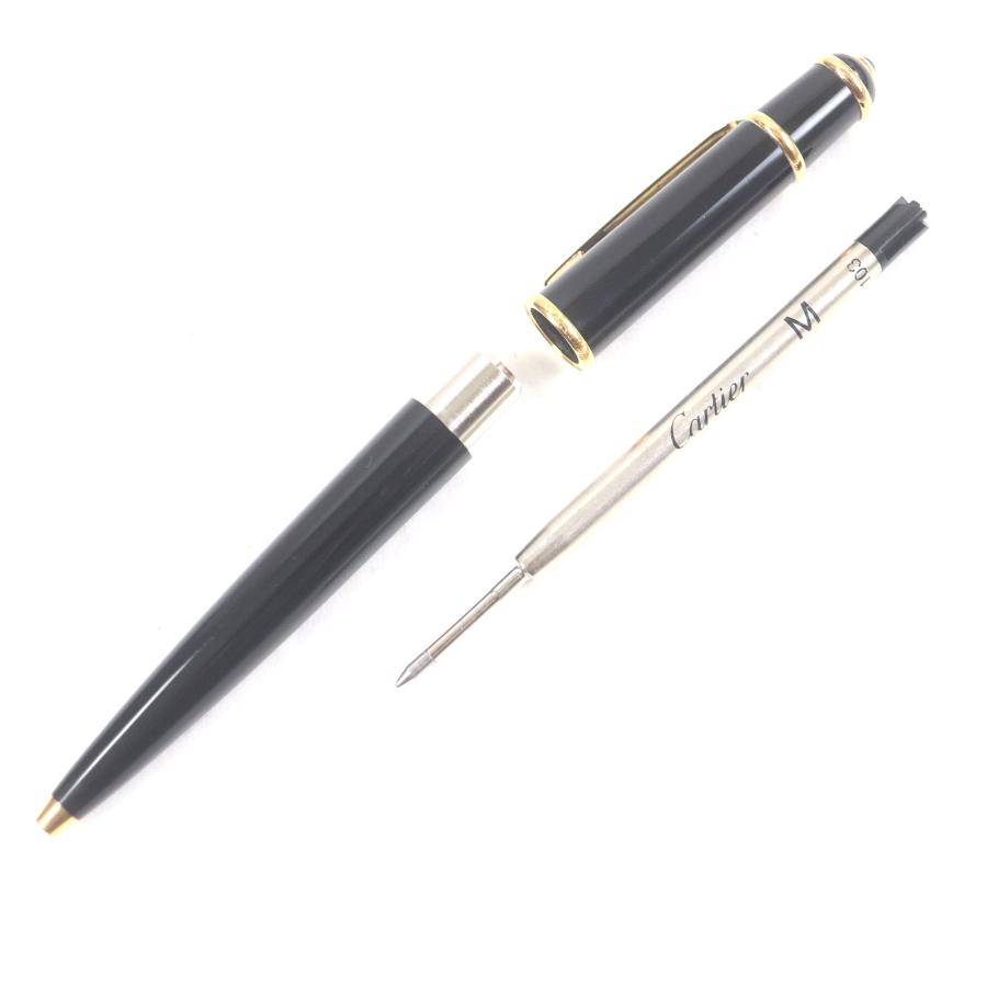 良品▼Cartier カルティエ ディアボロ ドゥ カルティエ ブルージェムストーン ツイスト式 ボールペン ブラック ドイツ製 メンズ 筆記確認済み Cartier（カルティエ） 良品□Cartier ディアボロ ドゥ ブルー
