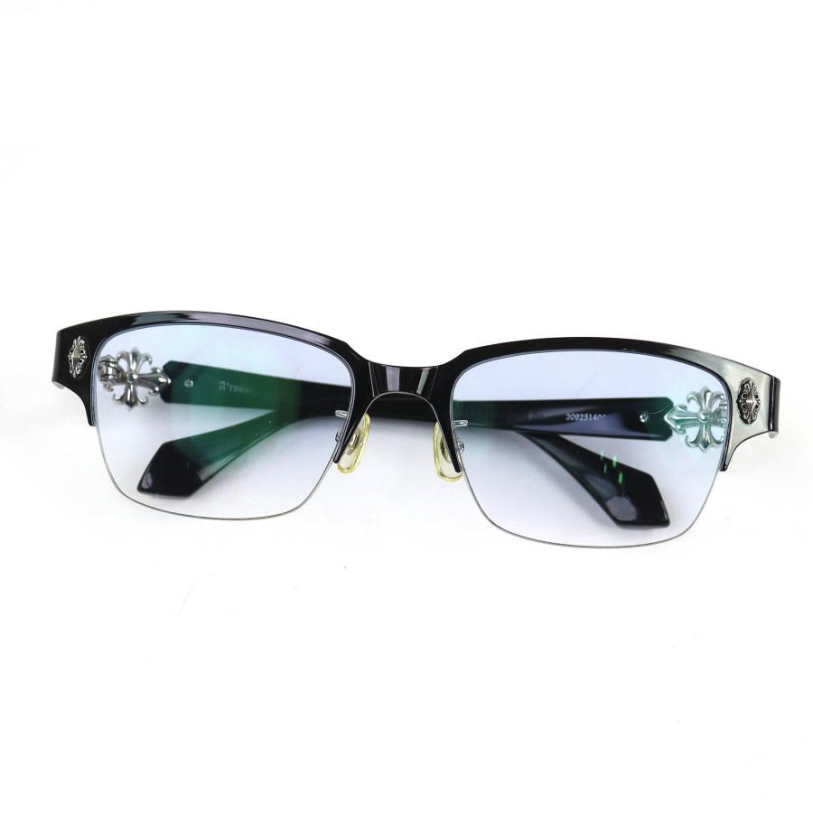 美品△A'rossby ロズビー 209251409 925 ハーフリム サングラス アイウェア ブラック シルバー 55□19-135 度入り メンズ 美品△A'rossby ロズビー 209251409 925 ハーフリム サングラス アイ