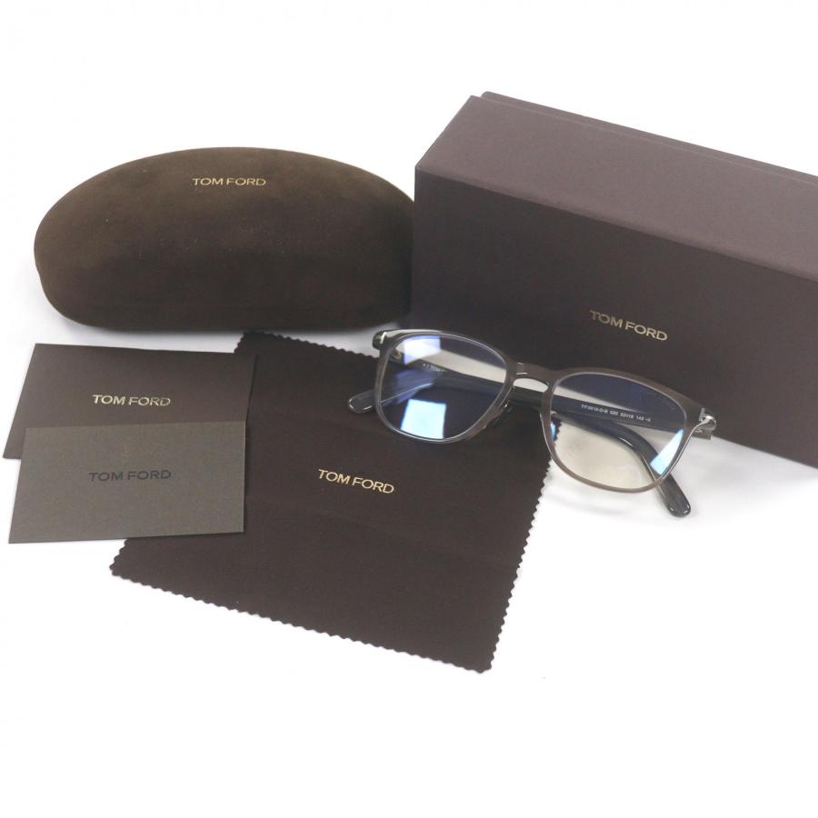TOM FORD 眼鏡 めがね ウェリントン 度入り 52□18 135 極美品□TOM FORD トムフォード TF5918-D-B ウェリントン ブルーライト