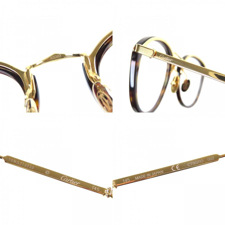 Cartier（カルティエ） 美品▽Cartier CT0020O C ドゥ マーブル柄 ロゴ