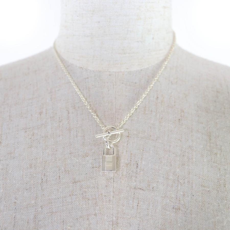 極美品☆HERMES エルメス 2021年製 AG925 アミュレット カデナ ネックレス ペンダント シルバー フランス製 重量11.4g レディース_2