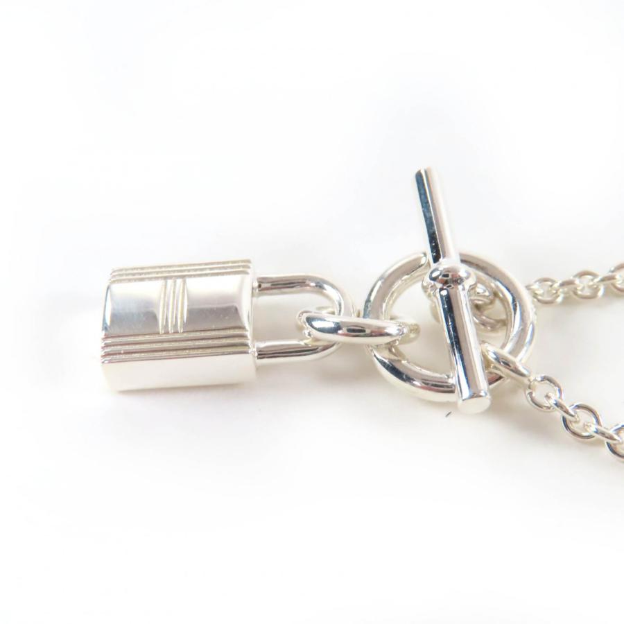 極美品☆HERMES エルメス 2021年製 AG925 アミュレット カデナ ネックレス ペンダント シルバー フランス製 重量11.4g レディース_3
