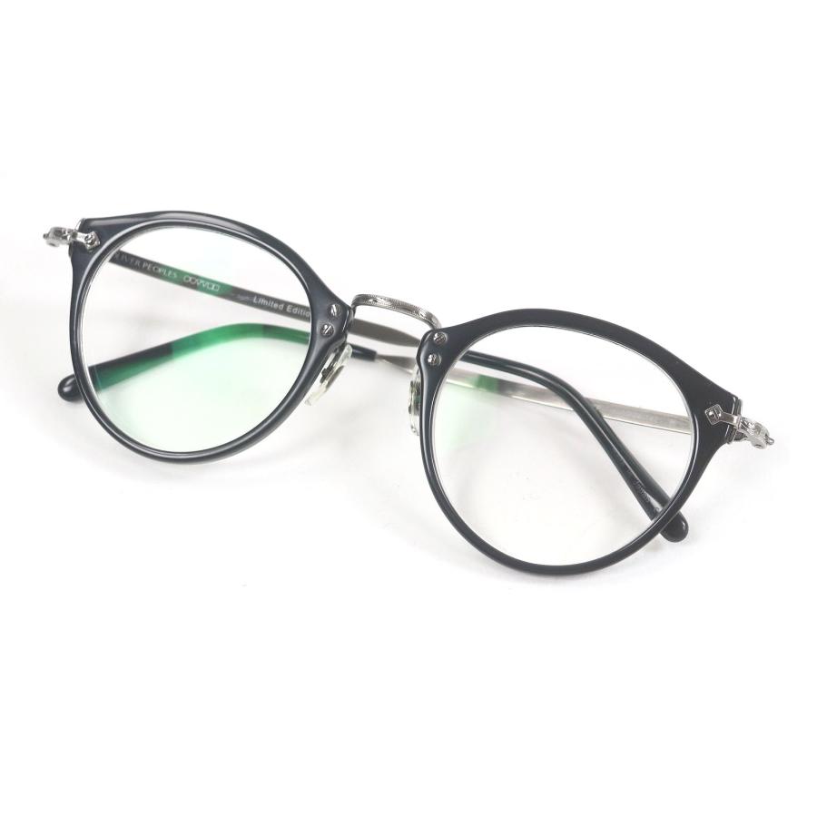 美品□OLIVER PEOPLES オリバーピープルズ 雅 Limted Edition 505 メガネ アイウェア ブラック ガンメタリック 47□24-142 度入り 日本製 OLIVER PEOPLES（オリバーピープルズ） 美品□OLIVER PEOPLES 雅