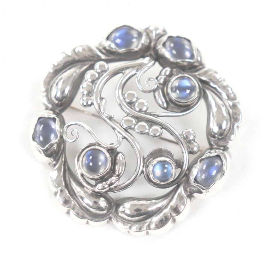 極美品□Georg Jensen ジョージジェンセン SV925 ムーンストーン