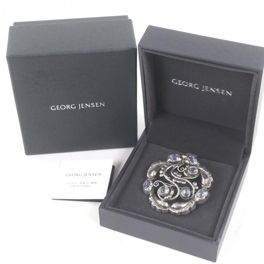 極美品□Georg Jensen ジョージジェンセン SV925 ムーンストーン 159