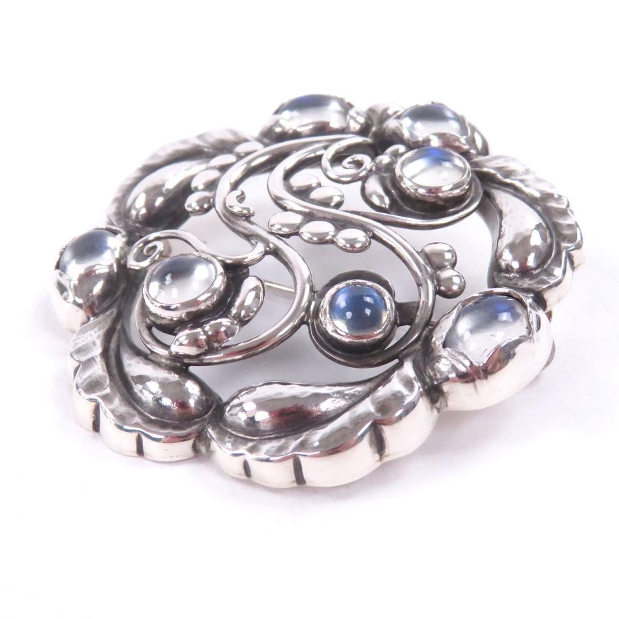 極美品□Georg Jensen ジョージジェンセン SV925 ムーンストーン 159