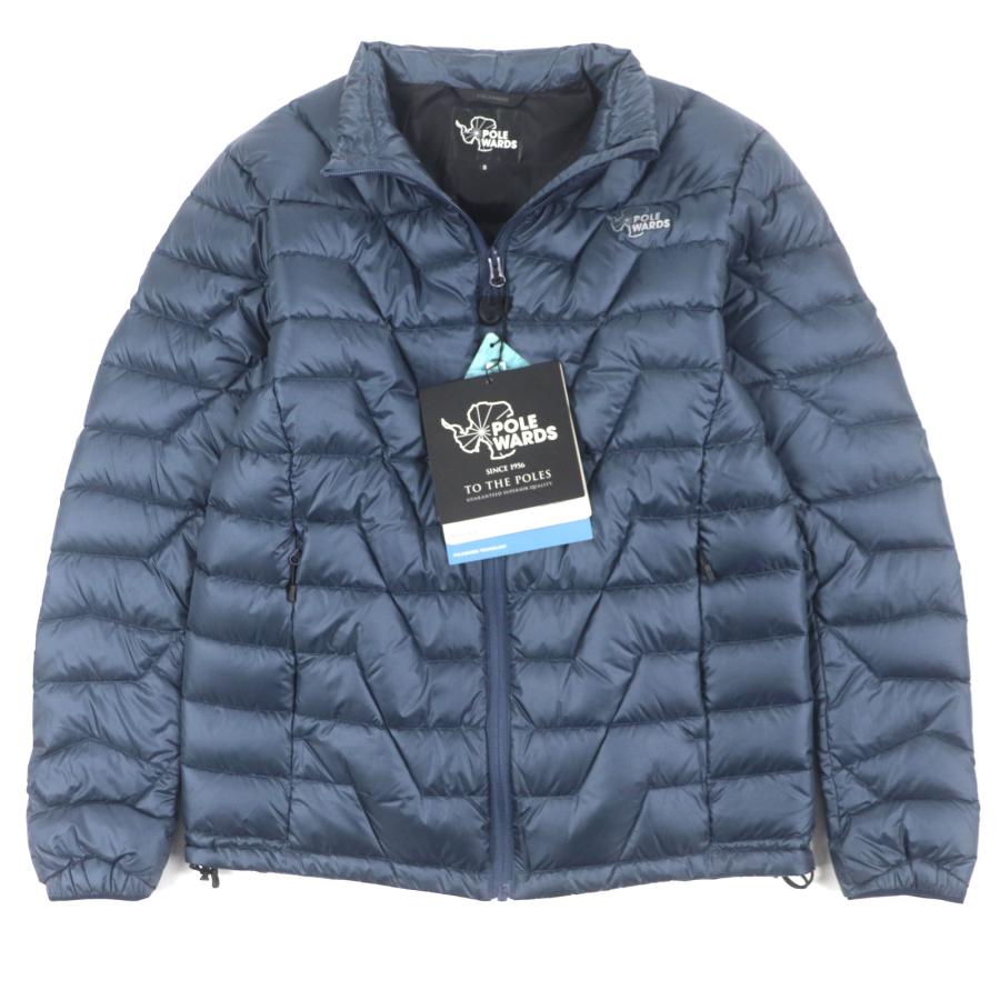 未使用品▼POLE WARDS ポールワーズ PW2QJL07 Fusiondryダウン L.Wジャケット フュージョンドライ ロゴ入り ジップアップ ダウンジャケット ネイビー S 正規品 メンズ 未使用品▽ポールワーズ PW2QJL07 Fusiondryダウン L.Wジャケット
