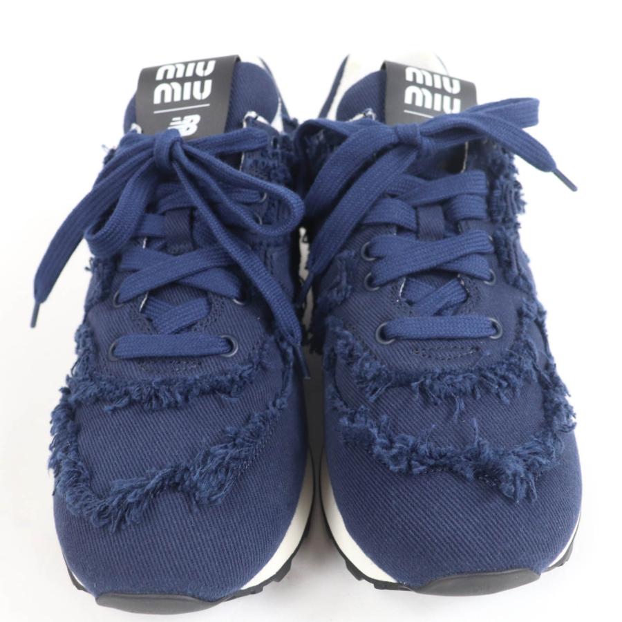極美品☆MIUMIU New Balance ミュウミュウ ニューバランス 574 ロゴ