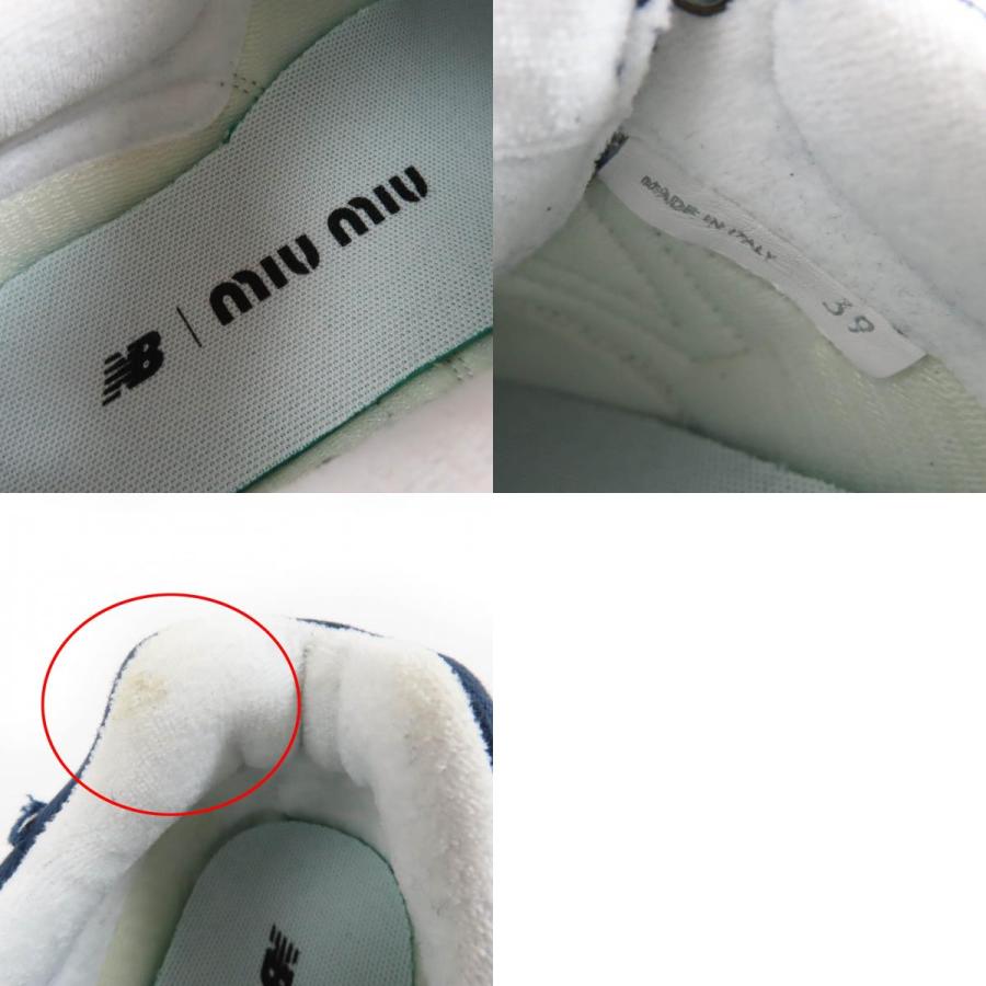 極美品☆MIUMIU New Balance ミュウミュウ ニューバランス 574 ロゴ 