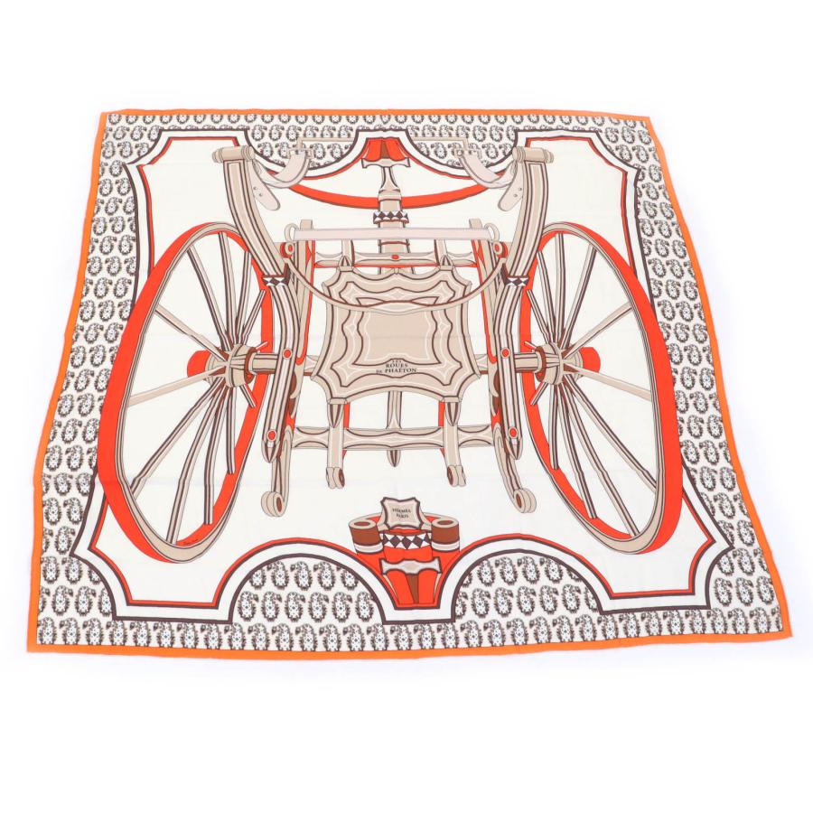 HERMES 未使用品☆エルメス カレジェアン カレ140 LES ROUES DE