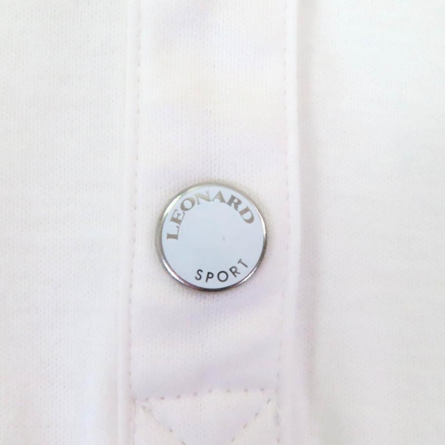 極美品☆LEONARD SPORT レオナールスポーツ コットン100％ ロゴボタン