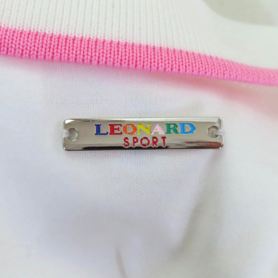極美品☆LEONARD SPORT レオナールスポーツ コットン100％ ロゴボタン
