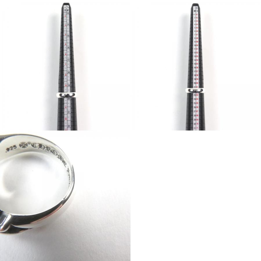 極美品○CHROME HEARTS クロムハーツ フローラルクロスハートリング