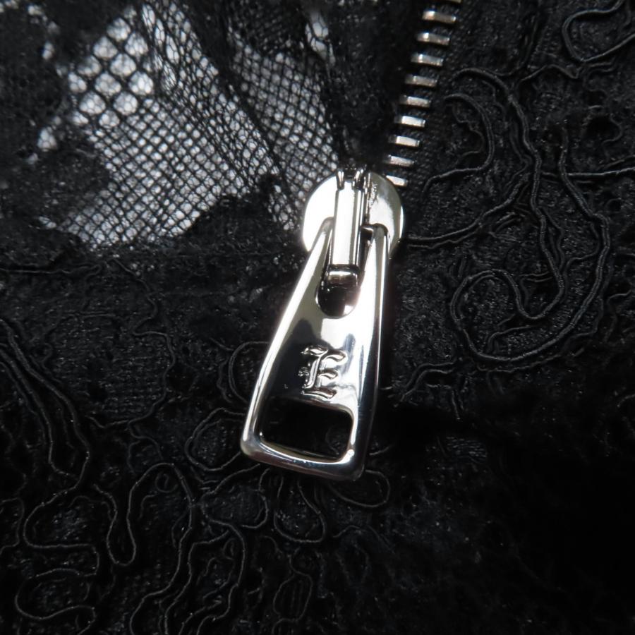 極美品☆ERMANNO SCERVINO エルマンノシェルヴィーノ ZIP UP レース