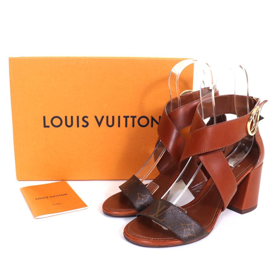 LOUIS VUITTON 極美品△LOUIS ルイヴィトン ホライゾンライン LVロゴ 