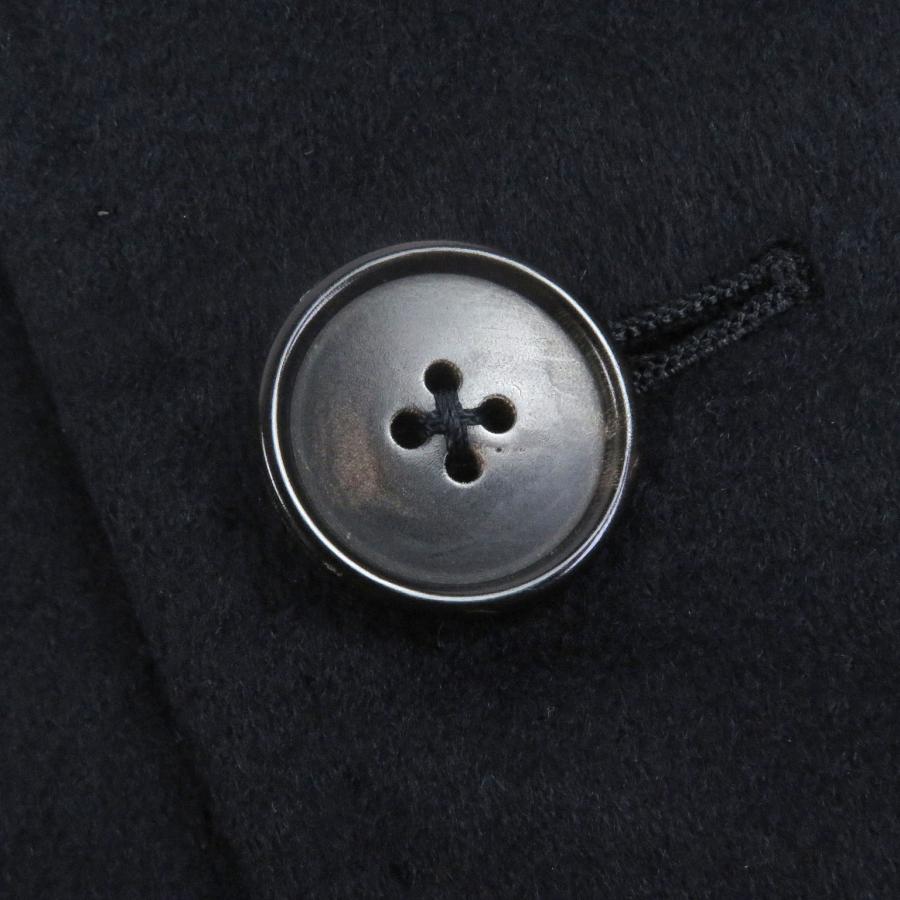 美品□Ermenegildo Zegna エルメネジルドゼニア カシミヤ100％ オーバーコート チェスターコート ネイビー 48 スイス製 正規品　メンズ_4