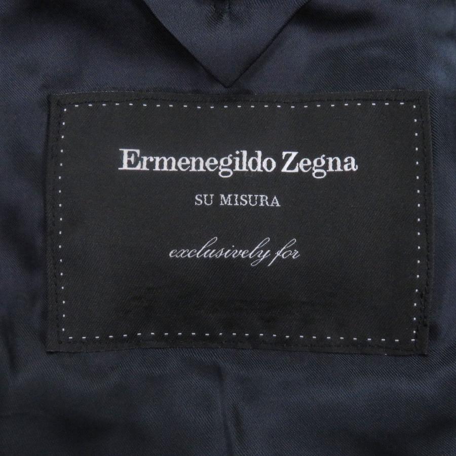 美品□Ermenegildo Zegna エルメネジルドゼニア カシミヤ100％ オーバーコート チェスターコート ネイビー 48 スイス製 正規品　メンズ_5
