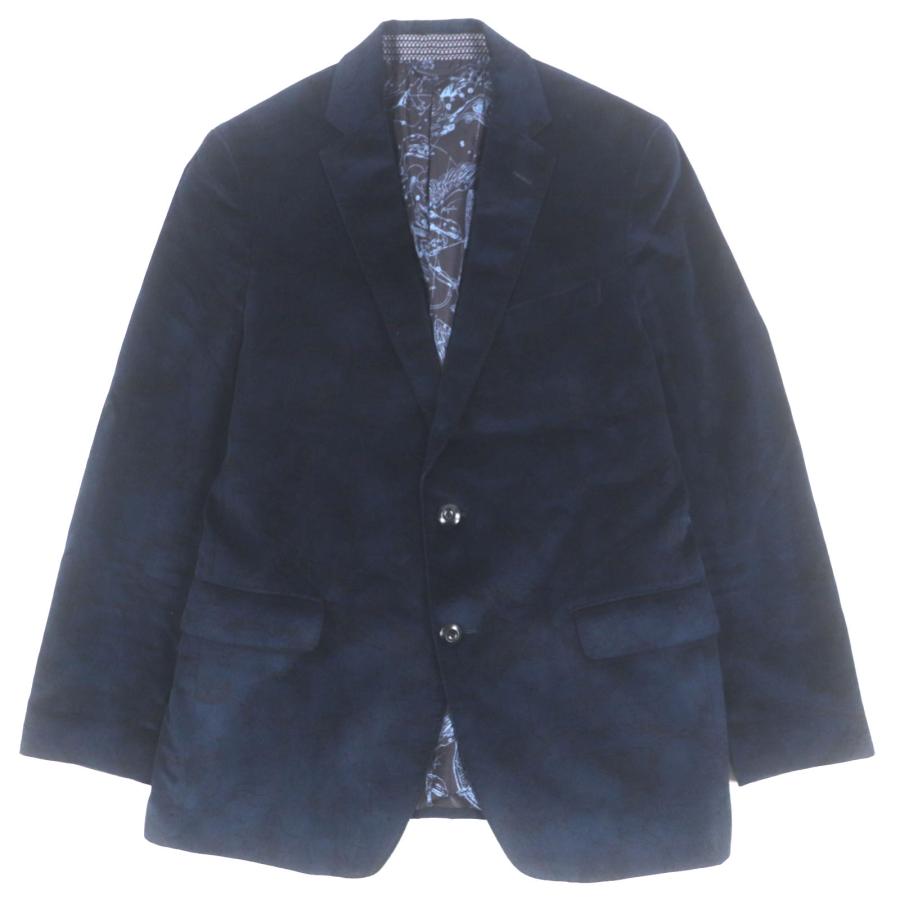 【超希少】ETRO エトロ テーラードジャケット ネイビー 6XL ペイズリー柄 超希少】ETRO エトロ テーラードジャケット ネイビー 6XL ペイズリー柄