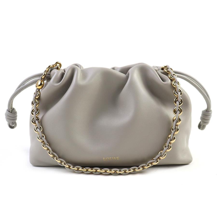 未使用品△LOEWE ロエベ A411FCRX02 フラメンコパース ミディアム 2WAY ハンドチェーン ショルダーバッグ シェルグレー 定価541200円 LOEWE（ロエベ） 未使用品△LOEWE A411FCRX02 フラメンコパース