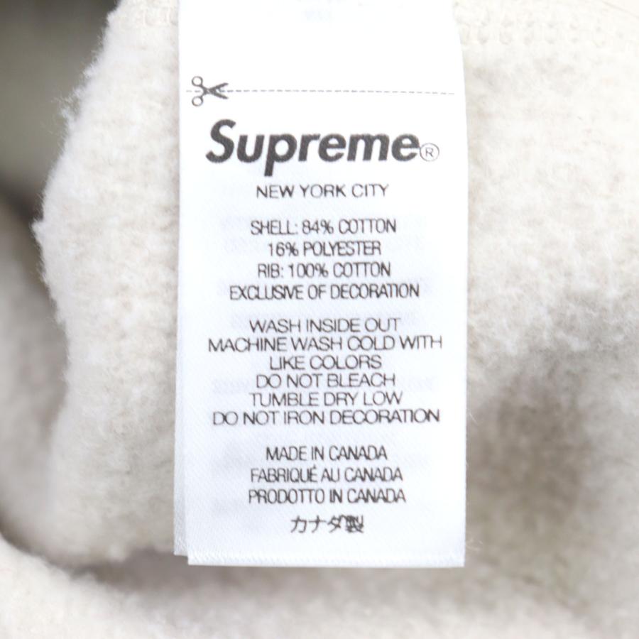 美品○Supreme シュプリーム 24AW Box Logo Hooded Sweatshirt ボックスロゴ 2024刺繍 裏起毛 パーカー アイボリー S 正規品 メンズ_7