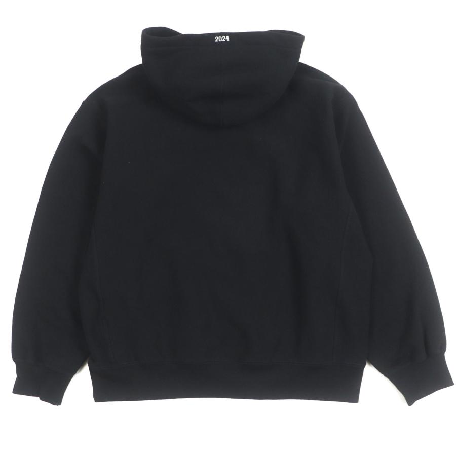 美品▼Supreme シュプリーム 24AW Box Logo Hooded Sweatshirt ロゴワッペン付 裏起毛 プルオーバー パーカー M カナダ製 正規品 メンズ_2