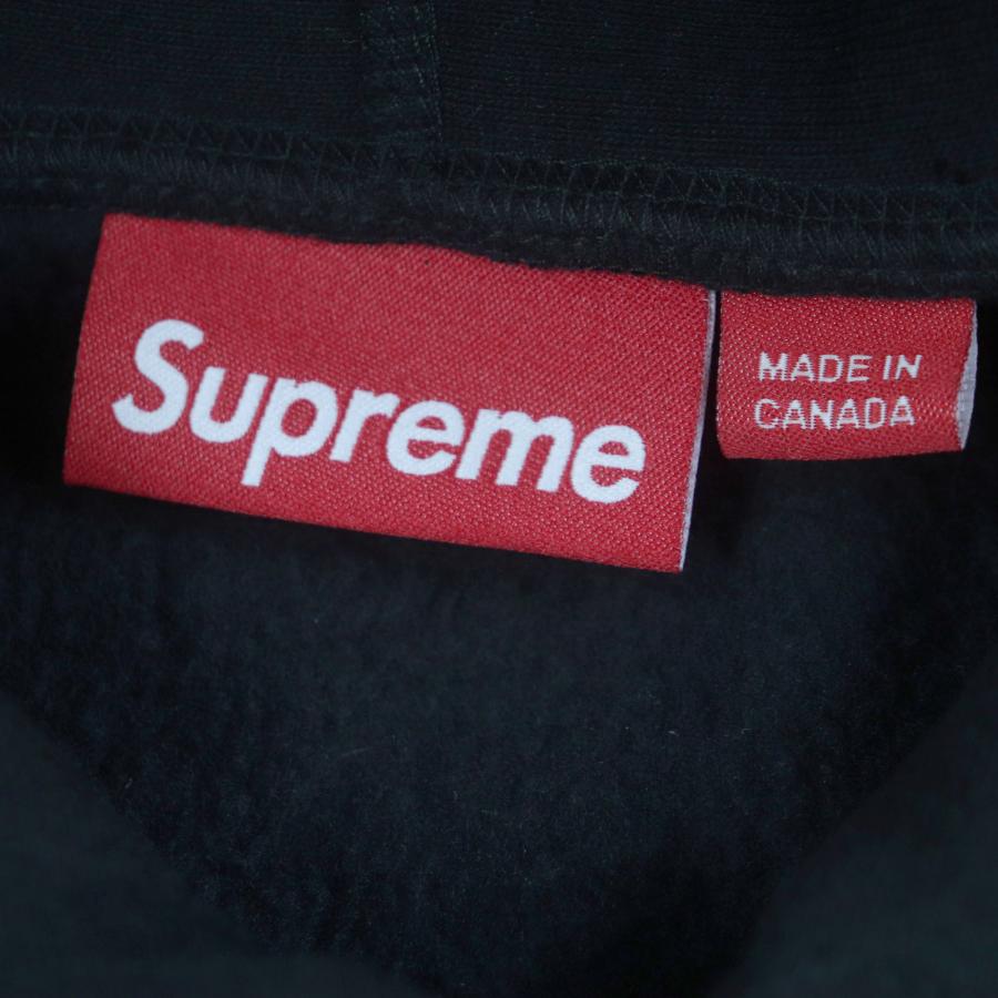 美品▼Supreme シュプリーム 24AW Box Logo Hooded Sweatshirt ロゴワッペン付 裏起毛 プルオーバー パーカー M カナダ製 正規品 メンズ_6