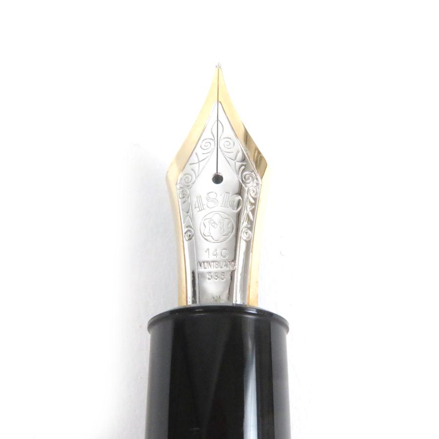 良品□MONTBLANC モンブラン マイスターシュテュック 149 ホワイトスター ペン先14C Fニブ キャップ式 万年筆 ブラック ゴールド ドイツ製 メンズ MONTBLANC（モンブラン） 良品□MONTBLANC マイスターシュテュック 149