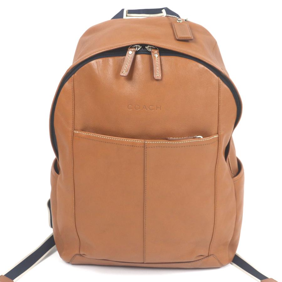 COACH（コーチ） 美品□COACH F70747 ロゴチャーム付き レザー 