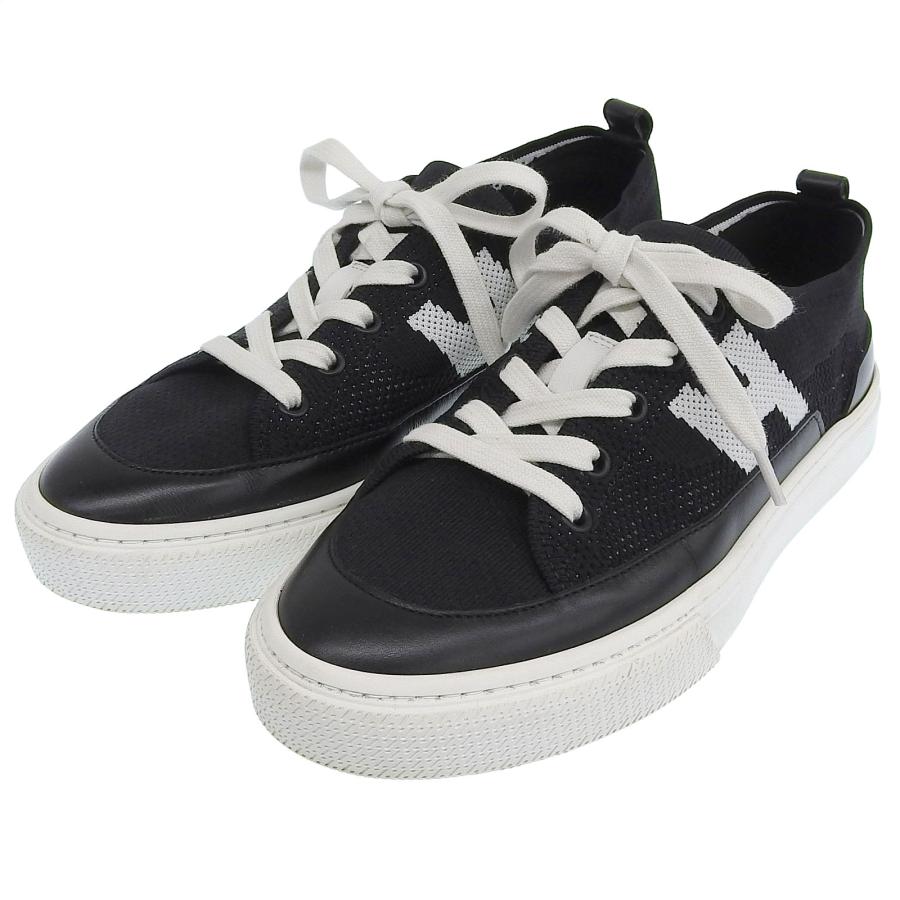 HERMES（エルメス） 美品△HERMES ディープ Hロゴデザイン レザー使い