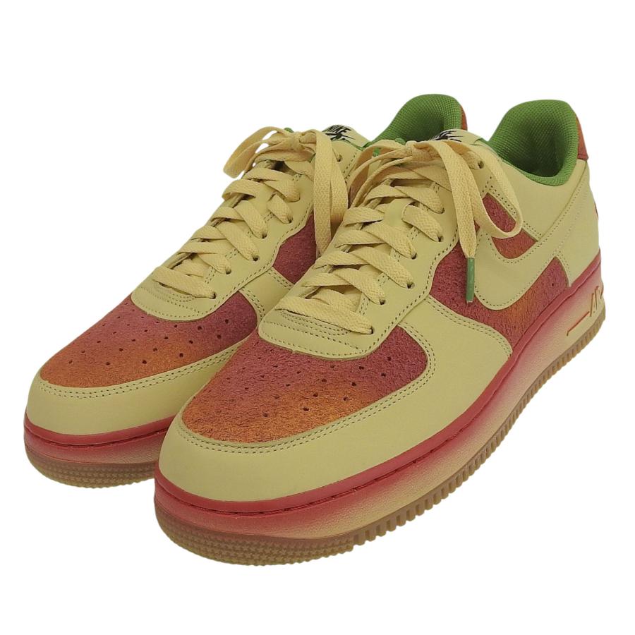 未使用品▲NIKE ナイキ DZ4493-700 AIR FORCE1 チリペッパーデザイン レザーローカットスニーカー イエロー オレンジ グリーン 28.5 箱付 NIKE（ナイキ） 未使用品△NIKE DZ4493-700 AIR FORCE1 チリペッパー