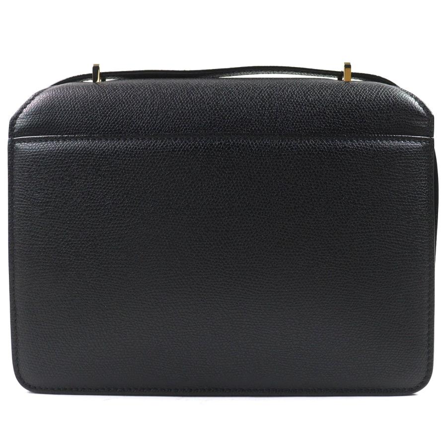 極美品△Valextra ヴァレクストラ ノーロ ソフトカーフスキン レザー ショルダーバッグ ブラック ライトゴールド金具 伊製 定価555500円_2