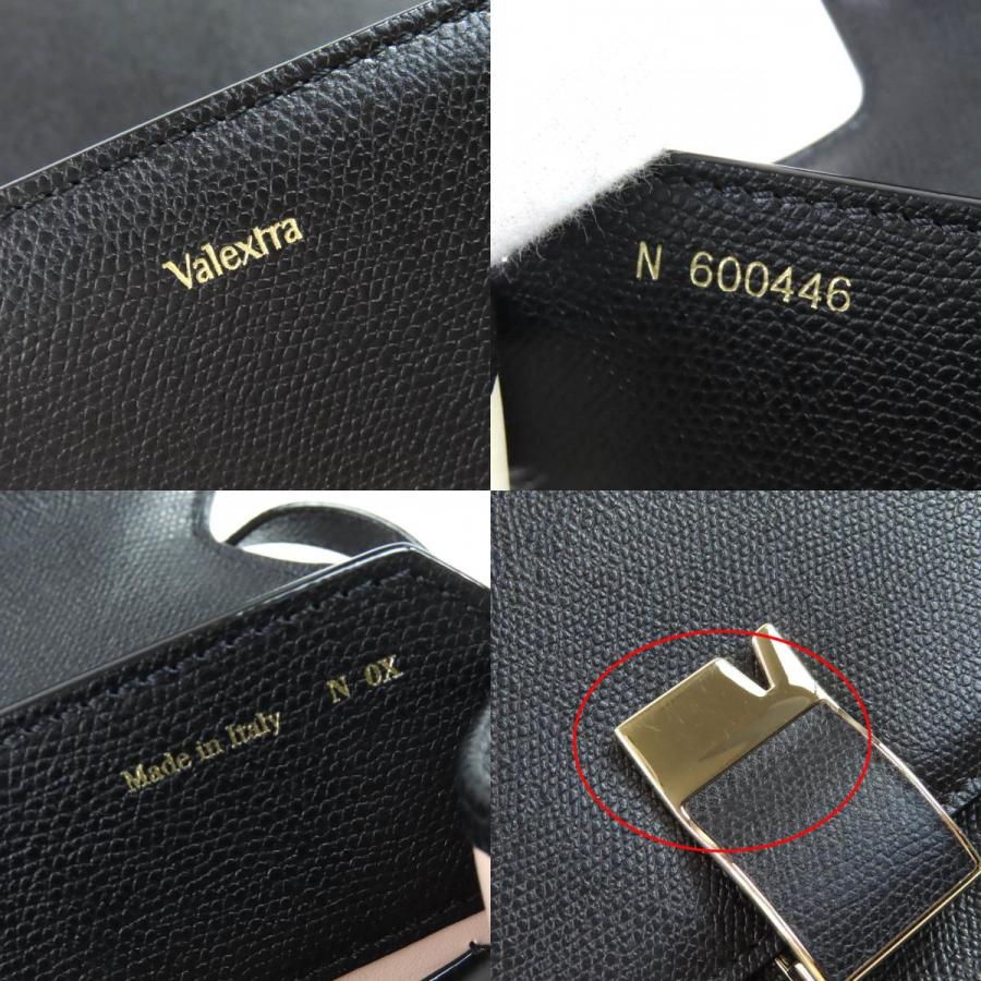 極美品△Valextra ヴァレクストラ ノーロ ソフトカーフスキン レザー ショルダーバッグ ブラック ライトゴールド金具 伊製 定価555500円_9